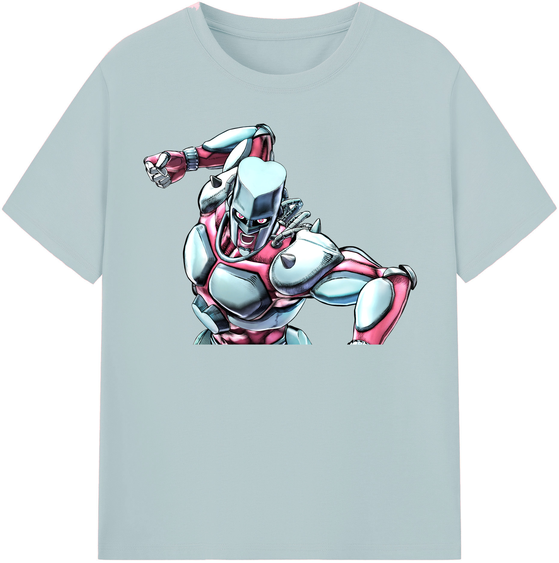 （画像用） ジョジョの奇妙な冒険 ひがしかた じょうすけ JoJo's Bizarre Adventure Higashikata Josuke 綿100％半袖Tシャツ（フロントプリント）